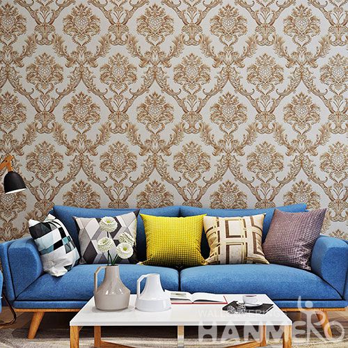 HANMERO Popular Modern Interior Room Decorative PVC 0.53 * 10M Wallpaper Wallcovering Factory Hot Selling