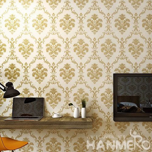HANMERO Classic Chinese 0.53 * 10M / Roll PVC Wallpaper for Room Wall Decoration with Embossed Technology