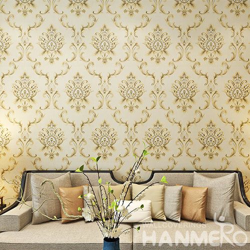 HANMERO European Classic Design PVC Wallpaper 0.53 * 10M for Luxury Home Decoration from China Nature Sense