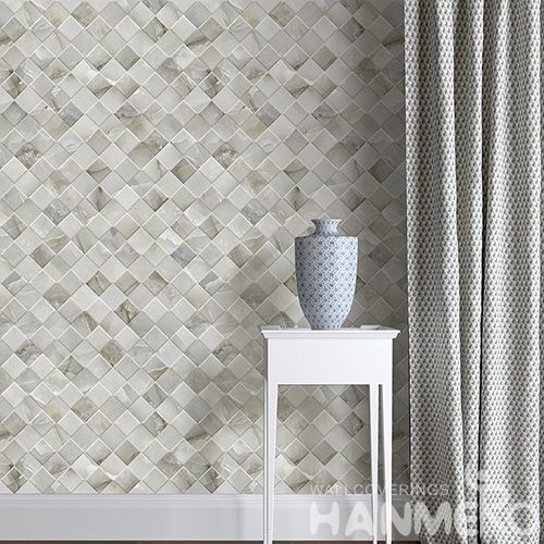 HANMERO Fashion Stylish Room Decor 3D Gemetric Pattern Non-woven Wallpaper Modern Style with Competitive Prices