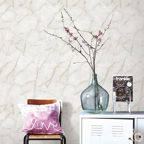 HANMERO 3D White Marble Stone Design Wallpaper  Living room Interior Wall Decoration Wallcovering Supplier High Quality
