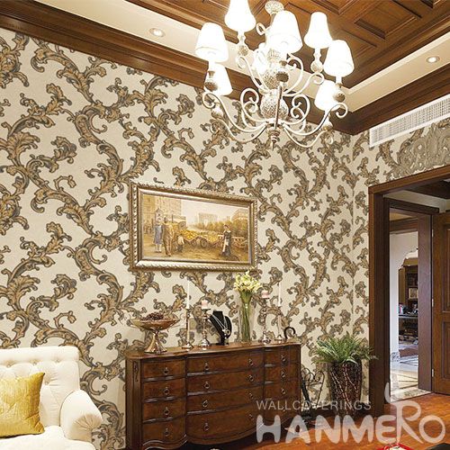HANMERO Vinyl PVC Chinese Wholesale Wallpaper Modern European Style for Living Room Bedroom Decor on Sale