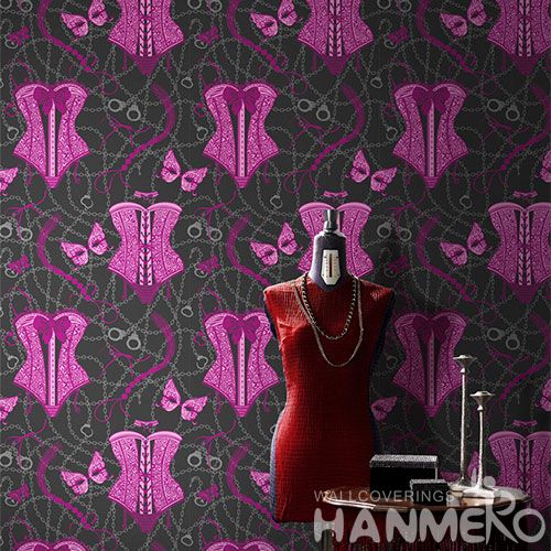 HANMERO Best Selling Beatiful Designs Non-woven Wallpaper 0.53 * 10m / Roll Wallcovering for Interior Wall Designer Chinese Factory
