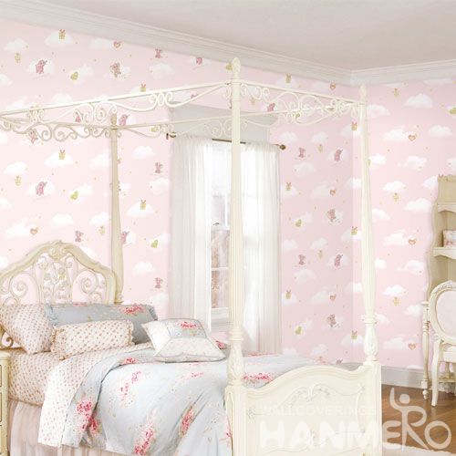 HANMERO Fancy Carton Design Non-woven 0.53 * 10M Modern Style Wallpaper Best Prices from Chinese Wallcovering Dealer for Kids Bedroom