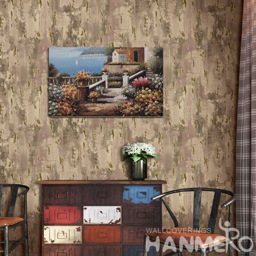 HANMERO Economical Brown Color Non-woven 0.53 * 10M Wallpaper in Modern Simple Style on Sale from Chinese Factory Favorable Prices
