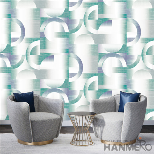 HANMERO PVC Removable wallpaper pictures Deep Embossed Modern TV Background 0.53*10M Geometric
