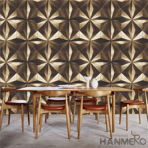 HANMERO PVC Removable Geometric Deep Embossed Modern TV Background buy wallpaper online 0.53*10M