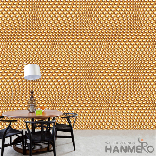 HANMERO PVC Removable Geometric Deep Embossed TV Background Modern 0.53*10M wallpaper outlet online