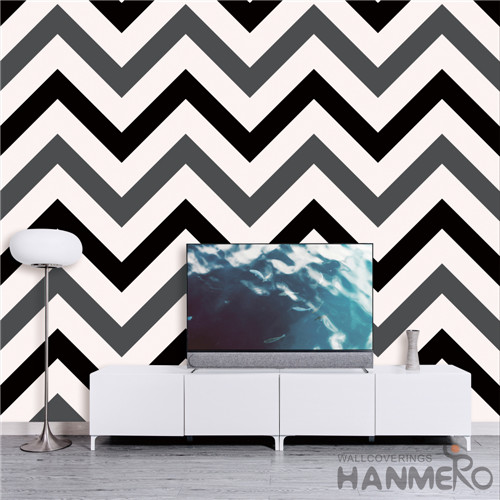 HANMERO Geometric Removable PVC Deep Embossed Modern TV Background 0.53*10M wallpapers room walls