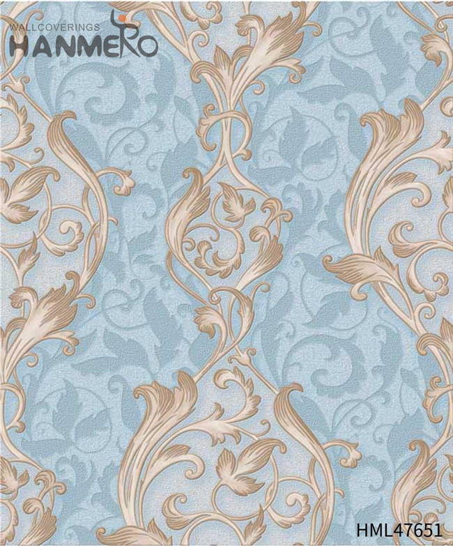 HANMERO gray wallpaper patterns Professional Flowers Technology Modern Study Room 0.53M PVC