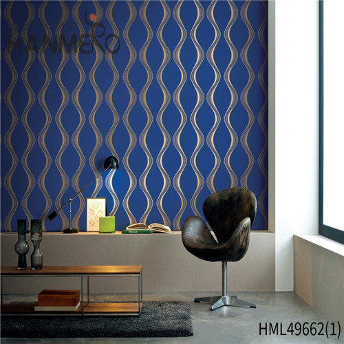 HANMERO PVC 0.53*10M Geometric Bronzing Pastoral Living Room Professional wallpaper for office walls