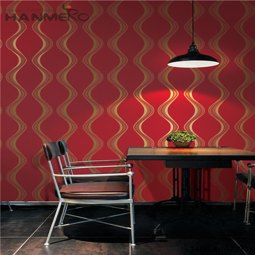 HANMERO Living Room Professional Geometric Bronzing Pastoral PVC 0.53*10M where can i get wallpaper