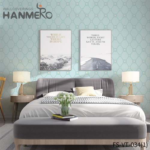 HANMERO Velvet Cheap 0.53*10M Deep Embossed Modern Theatres Geometric wallpaper stores online