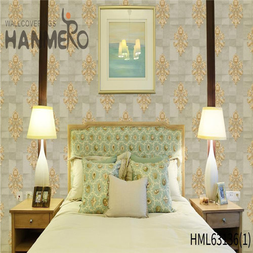 HANMERO wallpaper wall coverings Exporter Bamboo Deep Embossed Pastoral Household 0.53*10M PVC