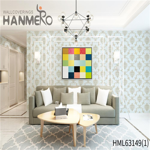 HANMERO PVC Exporter local wallpaper stores Deep Embossed Pastoral Household 0.53*10M Bamboo