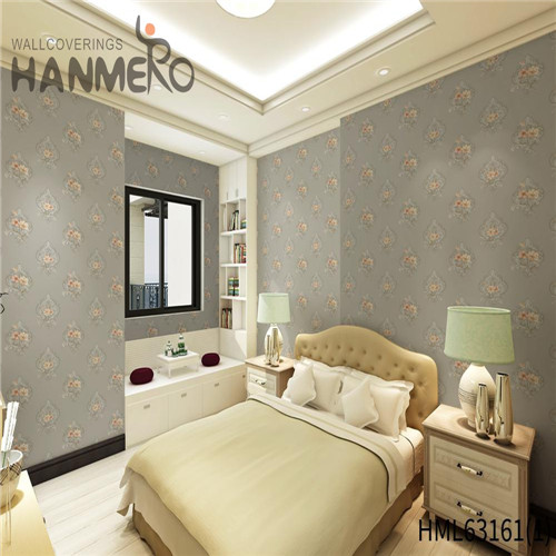 HANMERO PVC Exporter Bamboo Deep Embossed Pastoral fashion wallpaper for home 0.53*10M Household