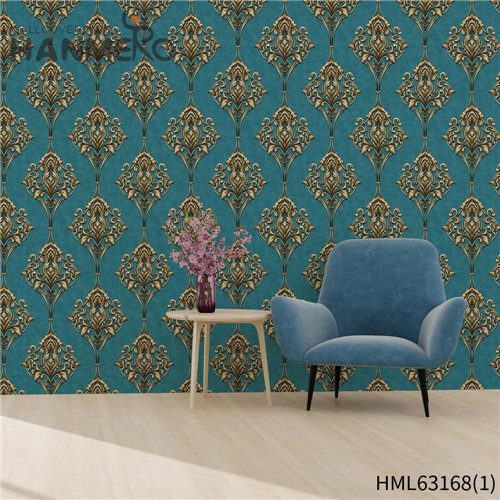 HANMERO PVC Exporter Bamboo Deep Embossed Pastoral Household wallpapers in home interiors 0.53*10M