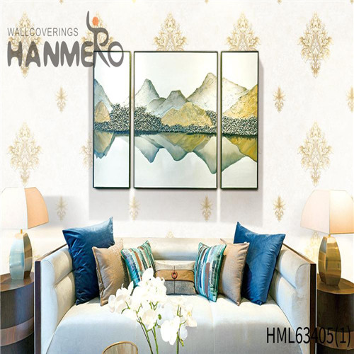 HANMERO PVC Dealer Flowers where to buy wallpaper European Saloon 0.53*10M Deep Embossed