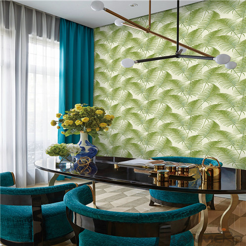 HANMERO High Quality New Arrival Bedroom Household Non-woven Rainforest Green Leaves Wallpaper for Wall Decoration