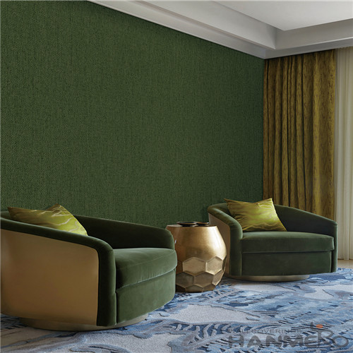 HANMERO Modern Simple Pure Color Non-woven Wallpaper with Unique Technology  Home Decoration CE Certificate