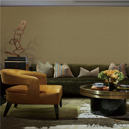 HANMERO Non-woven Wallpaper 0.53*10M Brown Color Chinese Wallcovering Vendor Modern Style for Room TV Sofa Background