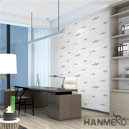 HANMERO PVC Professional Supplier wallpaper design for home Deep Embossed Mediterranean Theatres 0.53M Damask