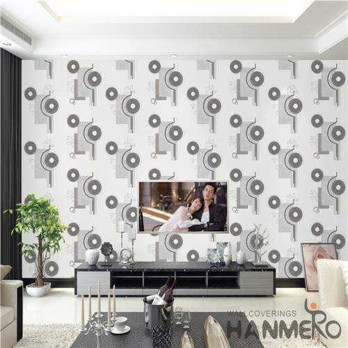 HANMERO PVC Professional Supplier Damask Deep Embossed removable wallpaper Theatres 0.53M Mediterranean