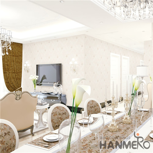 HANMERO PVC Professional Supplier Damask 0.53M Mediterranean Theatres Deep Embossed house decoration wallpaper