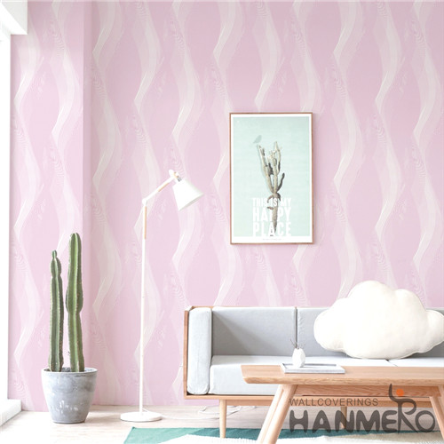 HANMERO PVC 0.53*10M Flowers Bronzing Modern Saloon Hot Selling wallpaper for home wall price