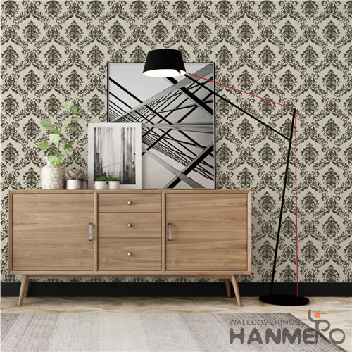 HANMERO Saloon Fancy Flowers Bronzing European PVC 0.53*10M house design wallpaper