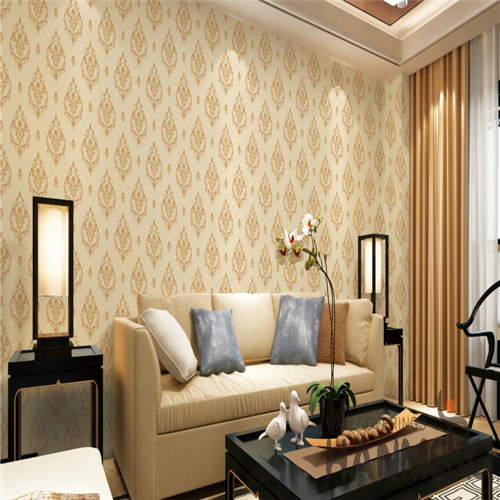 HANMERO European Fancy Flowers Bronzing PVC Saloon 0.53*10M decorative wallpaper for bedroom