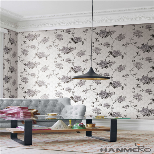 HANMERO PVC Cinemas Flowers Technology Chinese Style Specialized 0.53*10M wallpaper in store