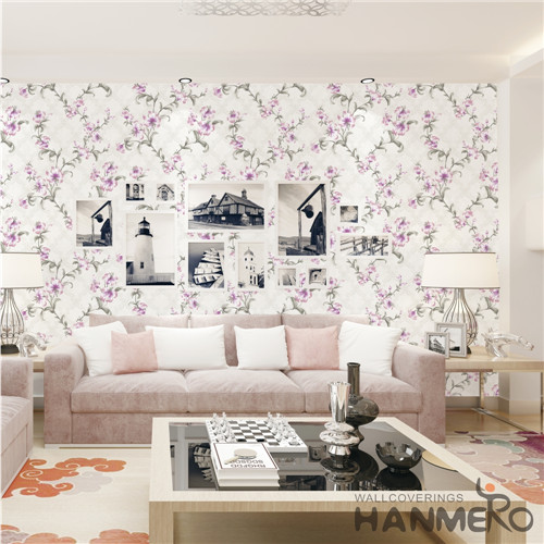 HANMERO PVC Specialized Flowers Technology Cinemas Chinese Style 0.53*10M room design with wallpaper
