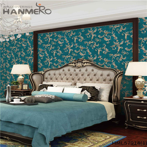 HANMERO PVC Decoration Floral Deep Embossed Pastoral House wallpaper for a room 1.06*15.6M