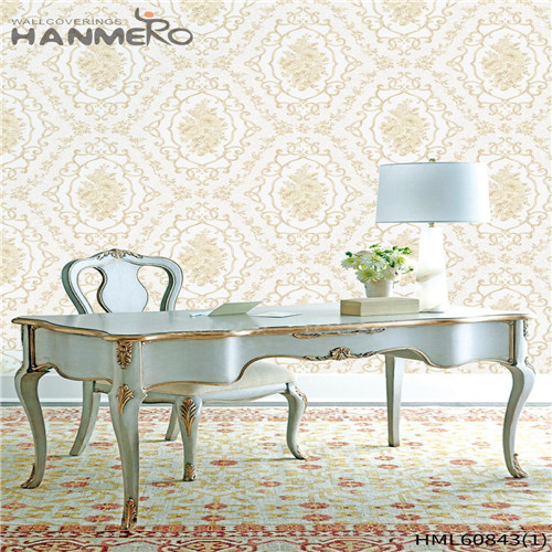 HANMERO PVC Seller Floral Flocking European House 0.53M home wallpaper