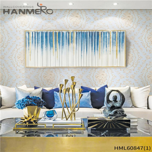 HANMERO PVC textured wallpaper Floral Flocking European House 0.53M Seller