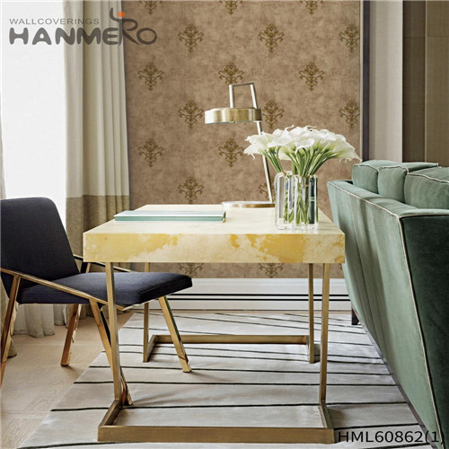 HANMERO PVC Seller Floral 0.53M European House Flocking wallpaper discount
