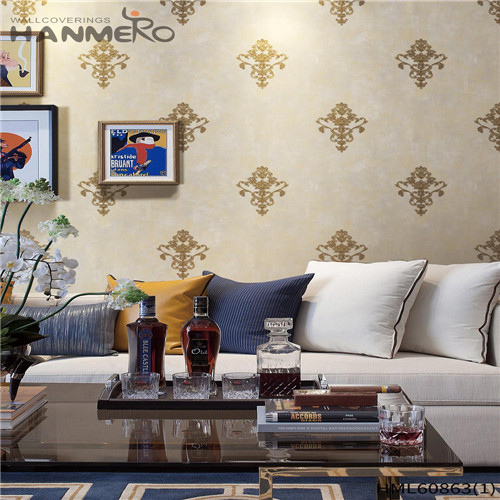 HANMERO PVC Seller Floral Flocking 0.53M House European wallpaper in home