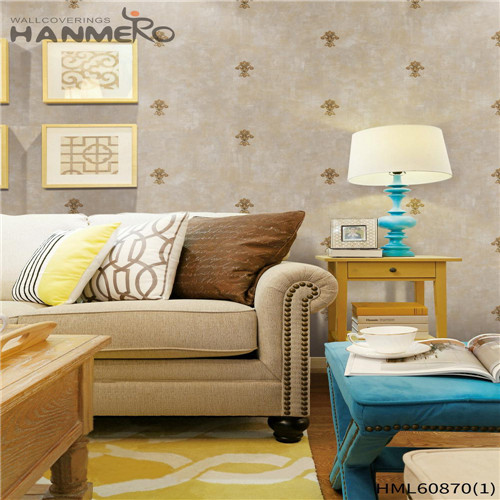 HANMERO PVC House Floral Flocking European Seller 0.53M modern wallpaper home