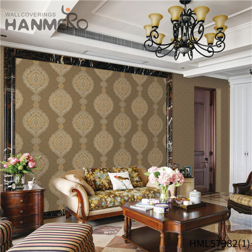 HANMERO PVC New Style more wallpapers Deep Embossed Pastoral Hallways 0.53*10M Stripes