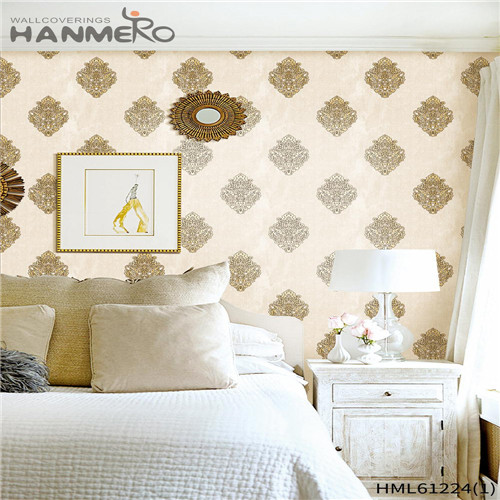HANMERO PVC Professional Bamboo Flocking 0.53*10M Theatres Chinese Style wallpaper for walls online