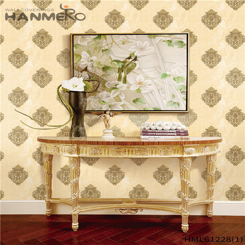 HANMERO Theatres Professional Bamboo Flocking Chinese Style PVC 0.53*10M wallpaper home design