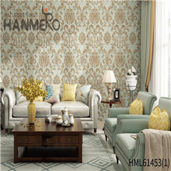 HANMERO Non-woven New Style Bamboo Bronzing European wallpaper for walls decor 0.53*10M Photo studio