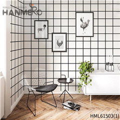 HANMERO Non-woven wallpaper for bedroom Geometric Flocking Modern Home 0.53*10M Affordable