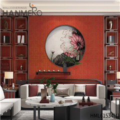 HANMERO Non-woven Affordable 0.53*10M Flocking Modern Home Geometric wallpaper photos