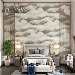 HANMERO Non-woven Affordable Home Flocking Modern Geometric 0.53*10M design wallpaper for walls