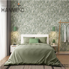 HANMERO Non-woven Affordable Geometric Home Modern Flocking 0.53*10M wallpaper at home