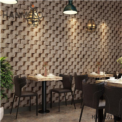HANMERO 0.53*10M Photo Quality Stone Deep Embossed Chinese Style Saloon PVC wallpaper for interior walls