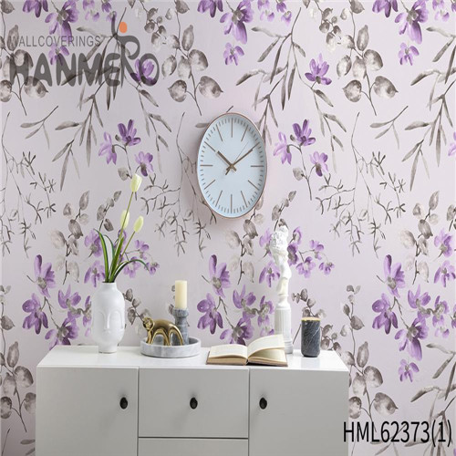 HANMERO Non-woven Sofa background Flowers Flocking Classic Hot Sex 0.53*10M wallpaper coverings