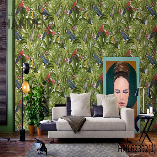HANMERO Hot Sex Non-woven Flowers Flocking 0.53*10M wallpaper designs for home interiors Classic Sofa background